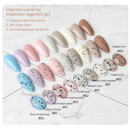 Gel Nail Polish Quail Egg Effect Varnishes For Nails Art