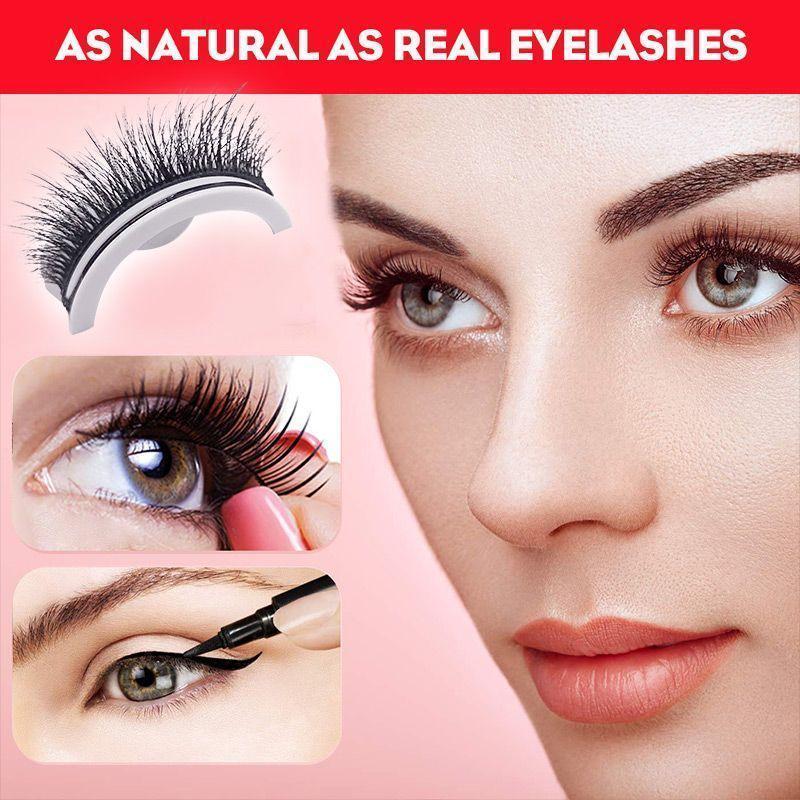 Reusable Self-Adhesive Multiple Reversible Natural Look Eyelashes