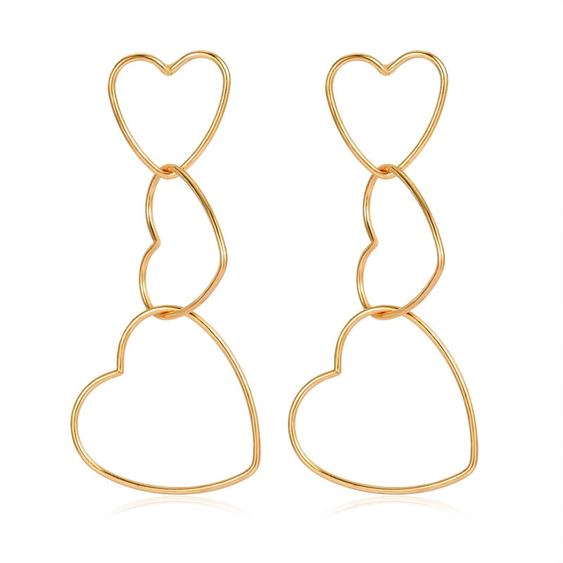 Luxury Hoop Earrings Gold Plating Vintage Geometry 2023 Trendy Fashion Female Jewelry