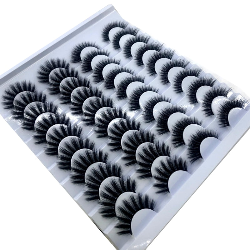 Fake Eyelashes Length 8-25mm with NEW 2-20 pairs  100% Mink Eyelashes / Extension False Eyelashes