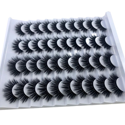 Fake Eyelashes Length 8-25mm with NEW 2-20 pairs  100% Mink Eyelashes / Extension False Eyelashes