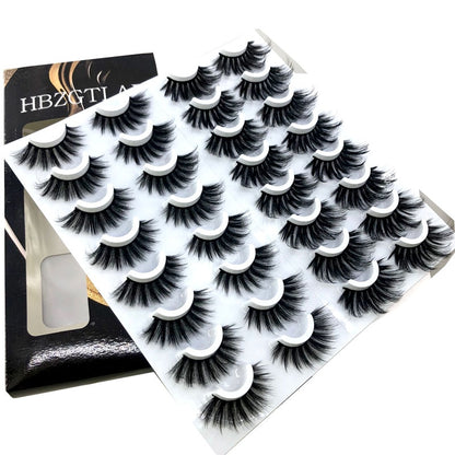 Fake Eyelashes Length 8-25mm with NEW 2-20 pairs  100% Mink Eyelashes / Extension False Eyelashes