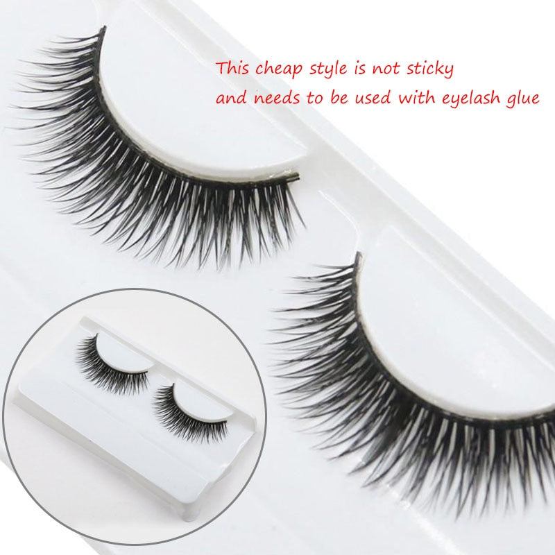 beautiful eyelashes reusable self-adhesive eyelashes