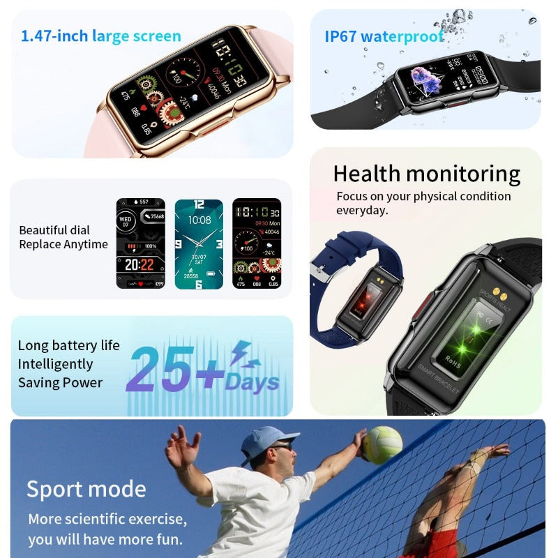 Men Women Sports Smart Watch with Heart Rate Blood Oxygen Monitor Fitness Tracker Sports Smartwatch for ios android Phone Waterproof