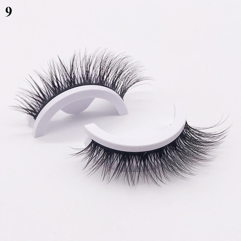 beautiful eyelashes reusable self-adhesive eyelashes